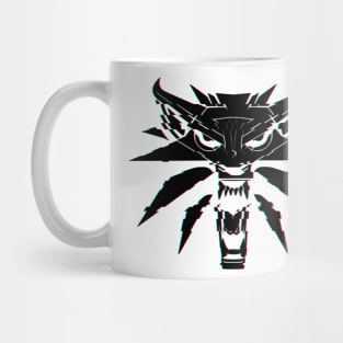 The Witcher 3 Logo Glitch Effect Black Mug